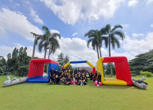 Seru Banget Gathering dengan Outbound Games Inflatable Balloon di Patra Jasa Bandung